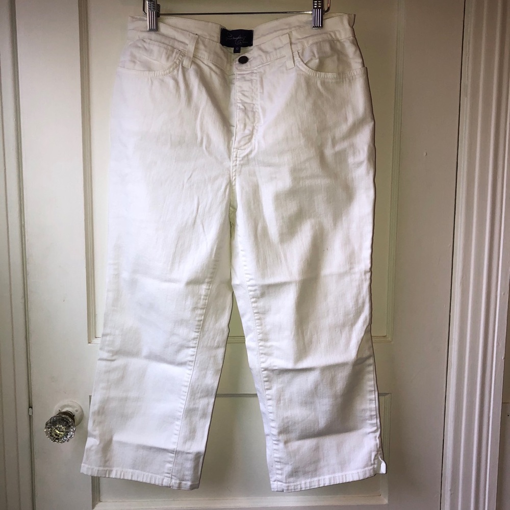 NYDJ denim white capri